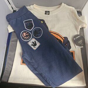 Jurassic World Boys 2 Piece Pant Set Size 4 -New With Tags-